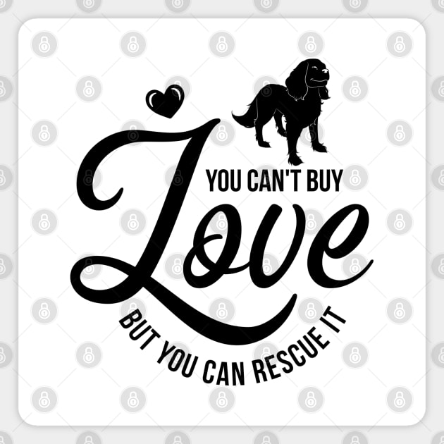 Cavalier King Charles Spaniel Rescue Design Magnet by Cavalier Gifts